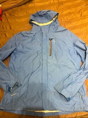Paradox Light Blue Hooded Raincoat